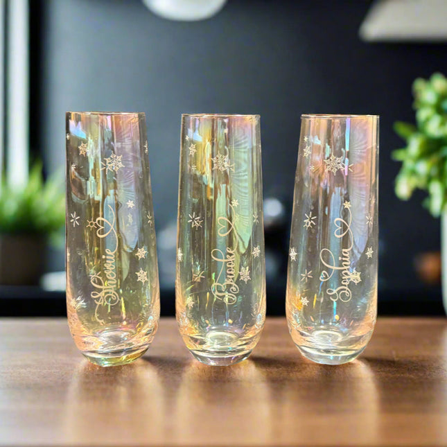 Iridescent Champagne Glasses (Unit)