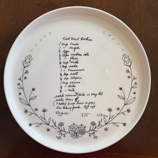 Heirloom Recipe Platters Thin Wreath A