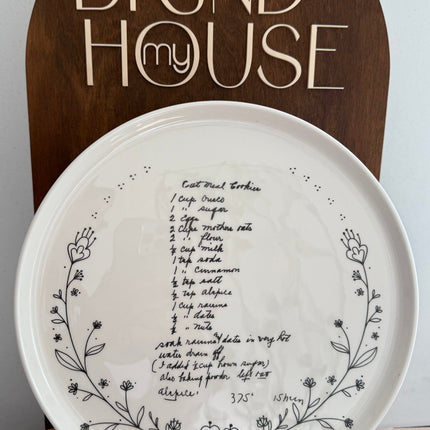 Heirloom Recipe Platters Thin Wreath A