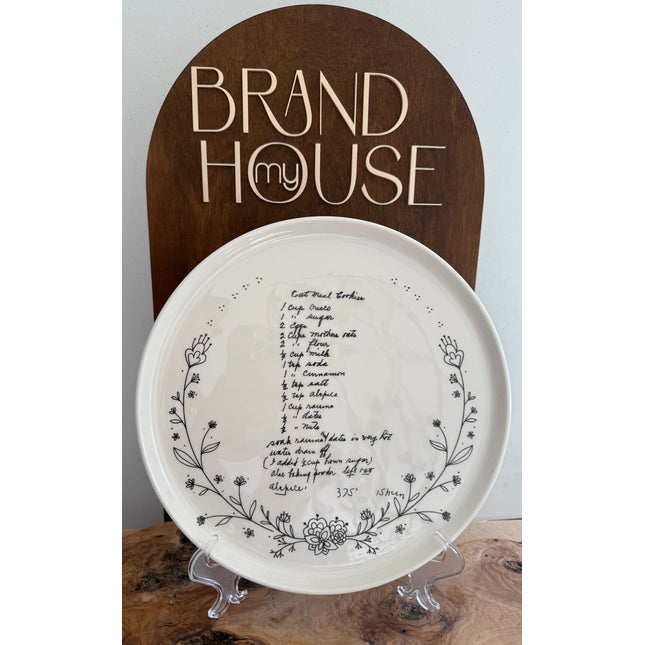 Heirloom Recipe Platters Thin Wreath A