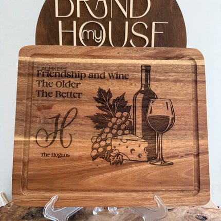 Acacia Charcuterie Board 9.5" x 12"