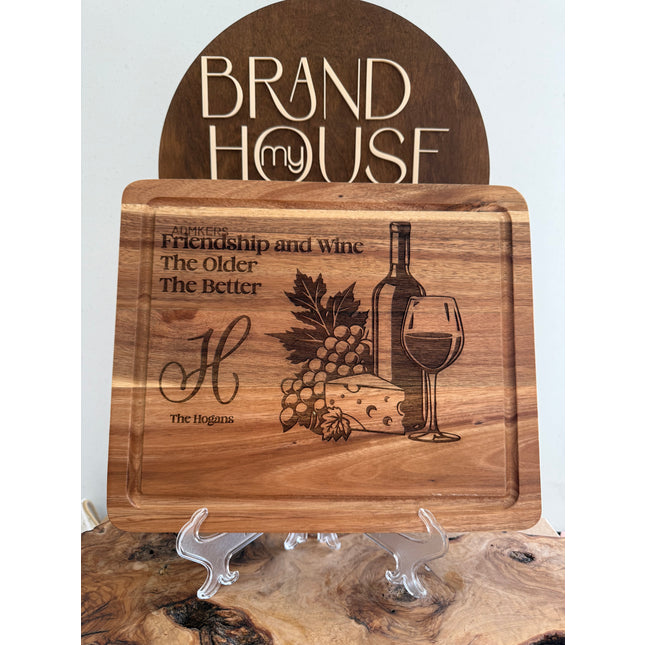 Acacia Charcuterie Board 9.5" x 12"