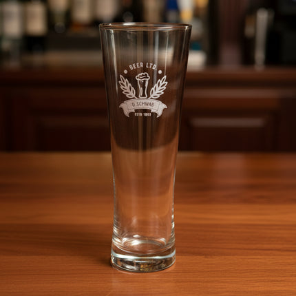 Crystal Beer Glass Pilsener Wheat