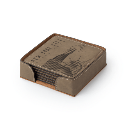 Coasters Saddle Collection Buckskin Square (Set of 4)