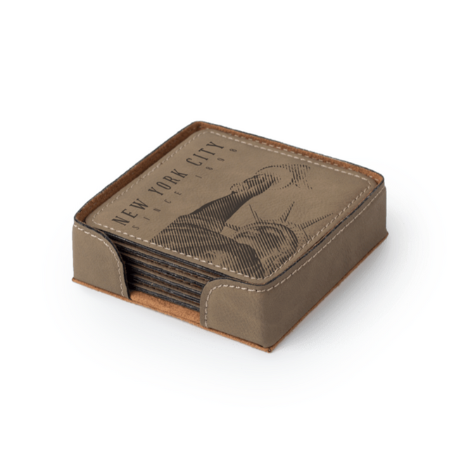 Coasters Saddle Collection Buckskin Square (Set of 4)