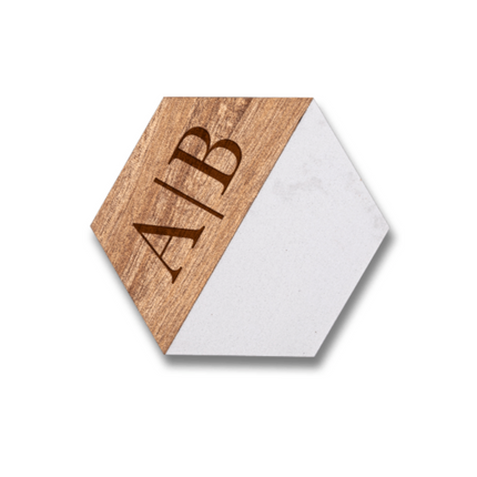 Coasters Marble & Acacia (Set of 4) (Copy)