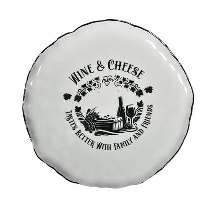 Wine & Cheese Platter 11" (Porcelain)