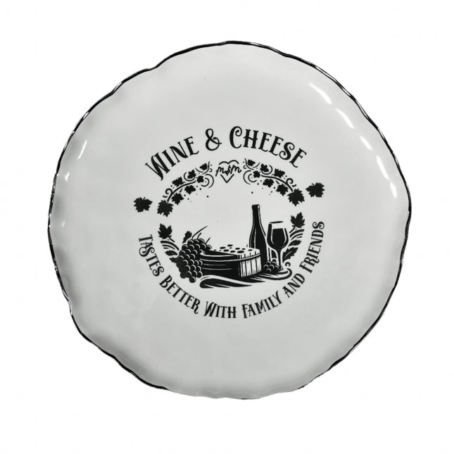 Wine & Cheese Platter 11" (Porcelain)