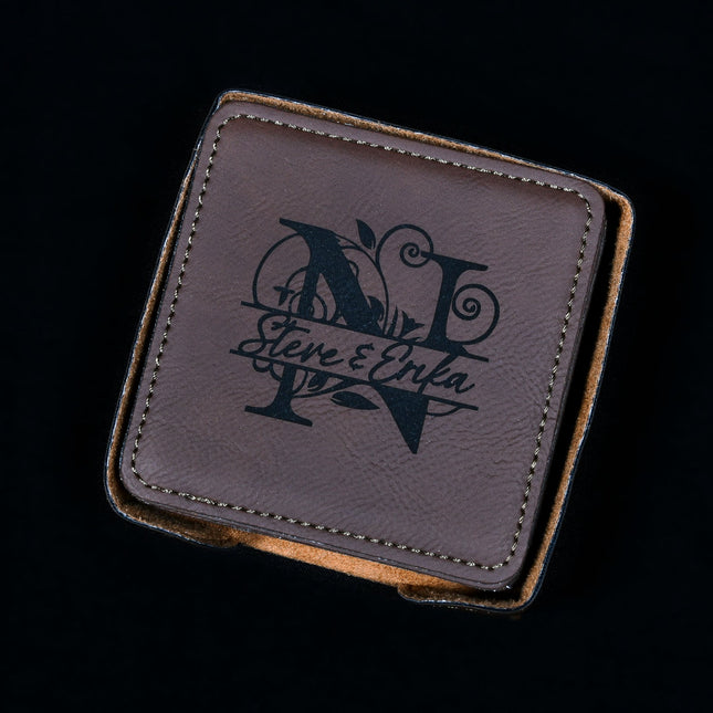 Coasters Saddle Collection Bay Brown Square (Set of 4)