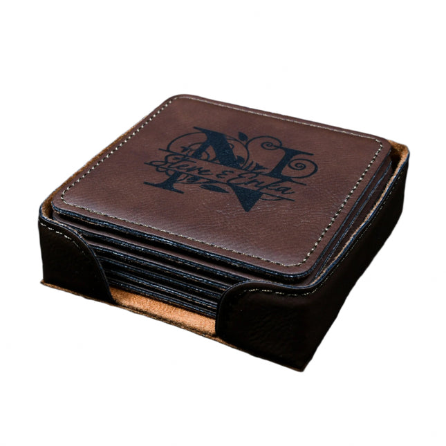 Coasters Saddle Collection Bay Brown Square (Set of 4)