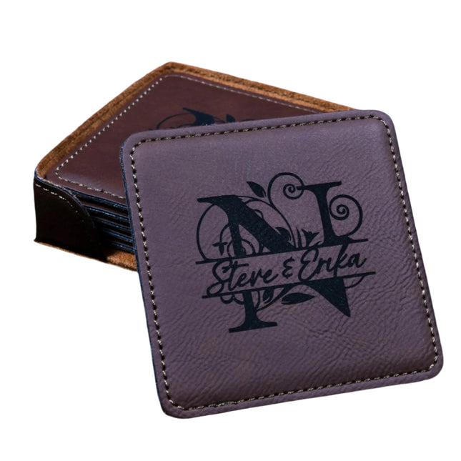 Coasters Saddle Collection Bay Brown Square (Set of 4)