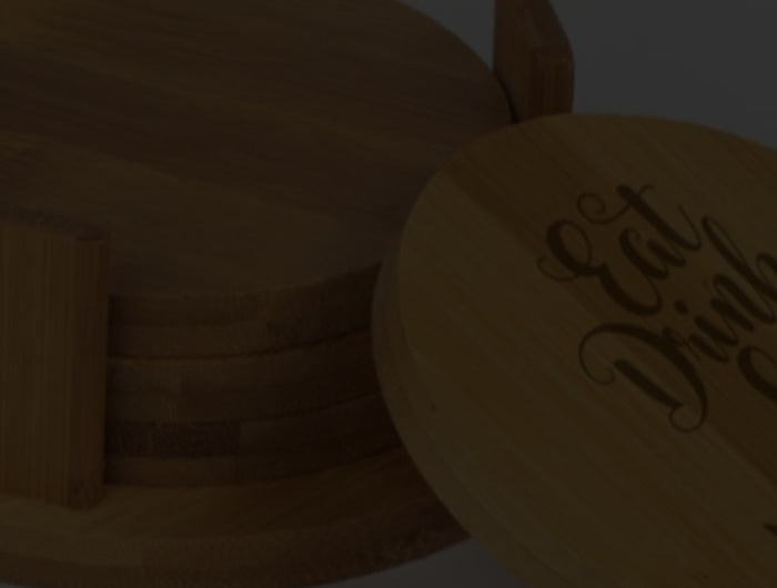 Sustainable Bamboo Drinkware Coasters