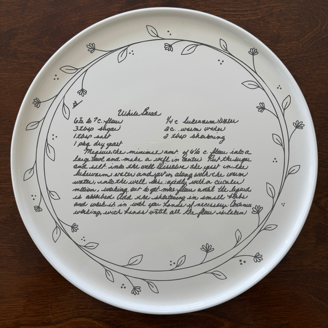 Heirloom Recipe Platters Thin Wreath B